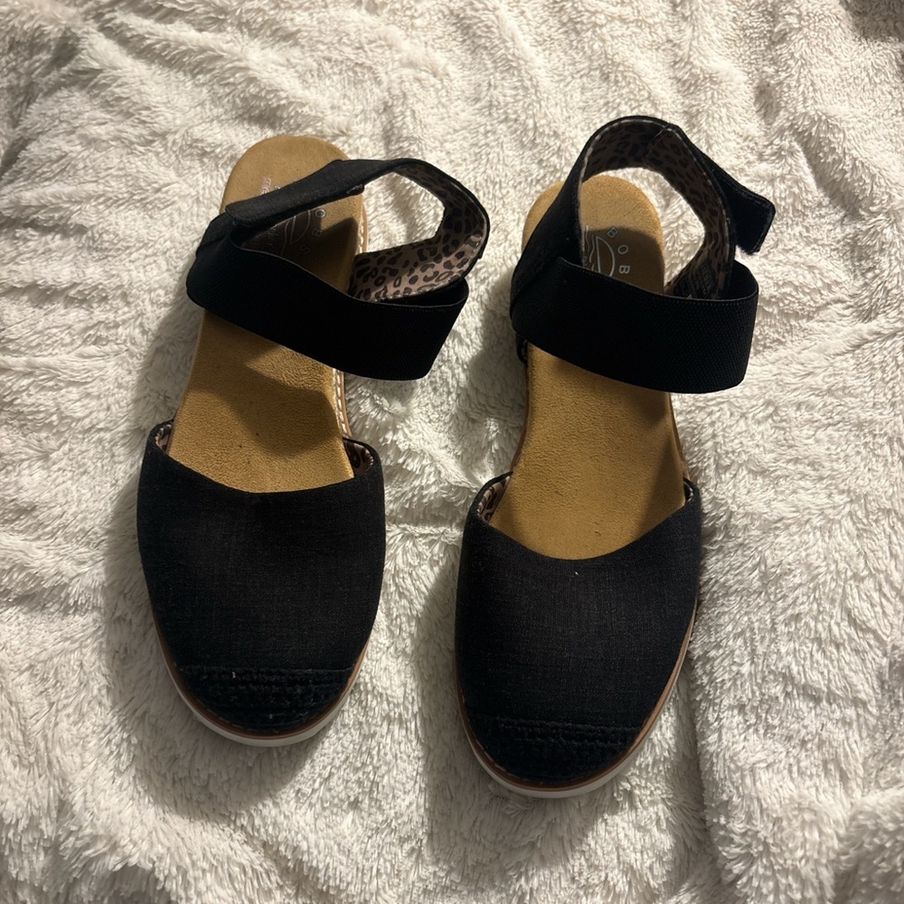 Skechers Black Espadrille Sandals